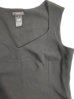 ALFANI LBD Sheath Little Black Dress 14 Minimalist Corporate Office Wear Elegant